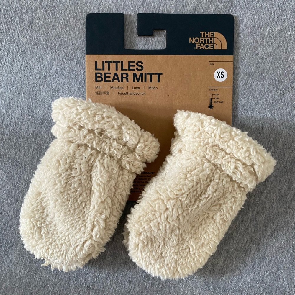 The North Face - Baby Bear Mitts. Size: Infant, Color: Beige